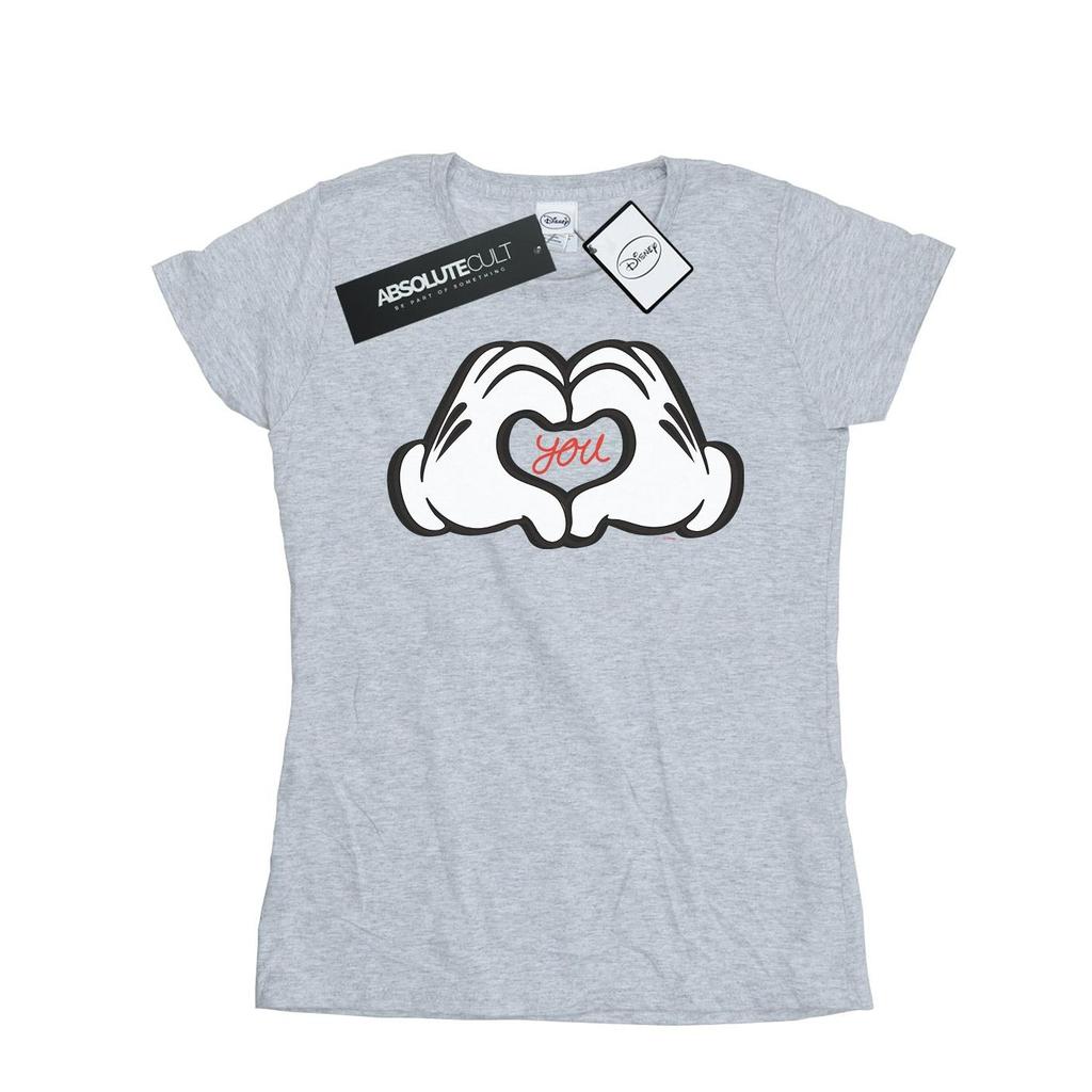 Disney Womens/Ladies Mickey Mouse Loves You Cotton T-Shirt