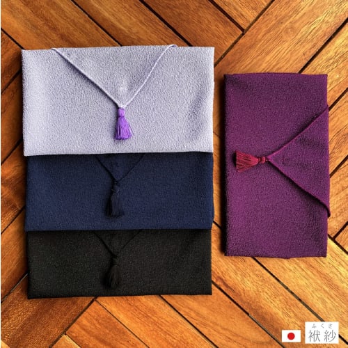Japanese-made Fukusa (cloth Wrapping Cloth) Made of Polyester Crepe for Men and Women. Suitable for Celebrations, Condolences, and Funerals. Available