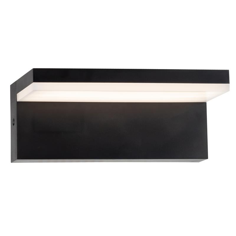 Kinkiet Ogrodowy Elewacyjny Tesa Q Led 10W Ip54 4000K Czarny Goldlux