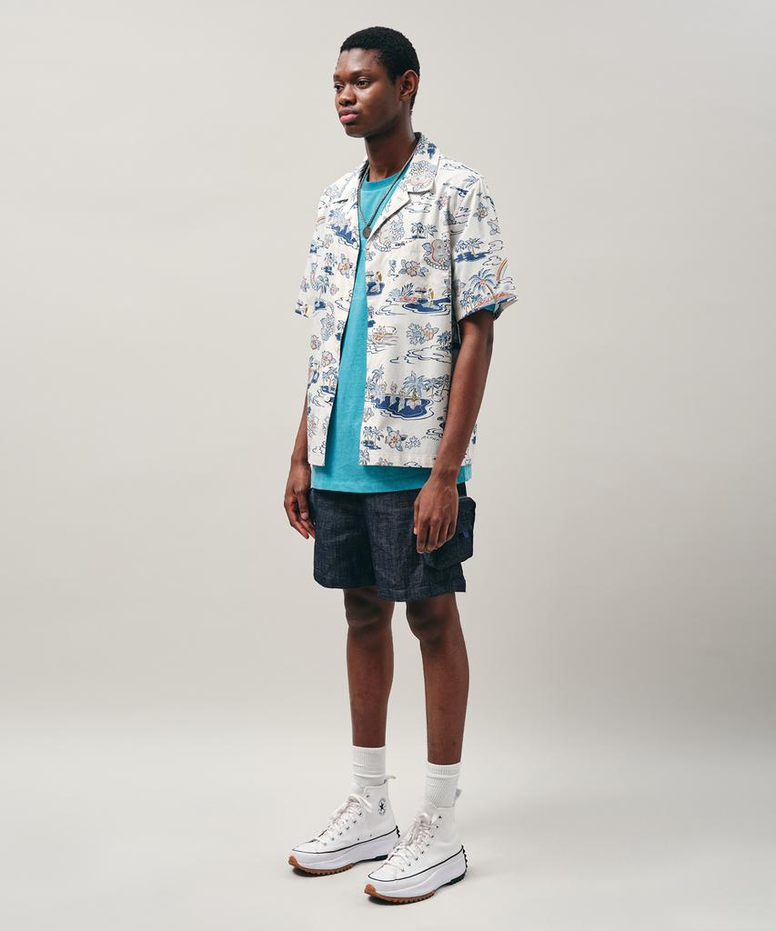 MAYOL Aloha Graphic Short Sleeve Shirt_White
