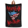 In The Ring Nightmares Wrestler  Blankets Fleece Cody Rhodes Super Warm Throw Blankets for Car Sofa Couch Bed Rug