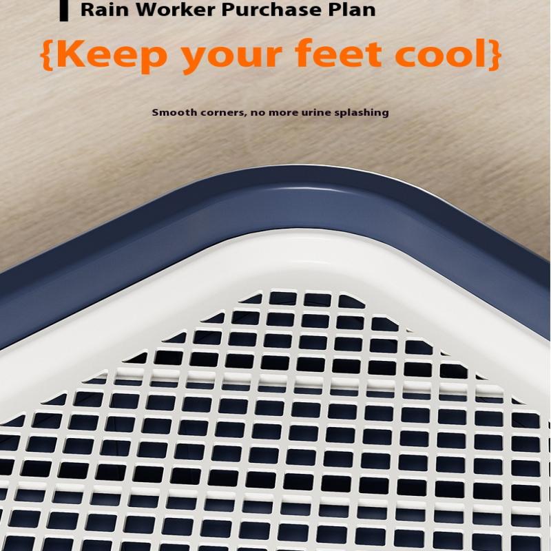 Dog Potty Training Toilet, Plastic Dog Pee Pad Holder With Removable Net, Reusable Dog Potty Trainer Dog Toilet Tray For Pets Up