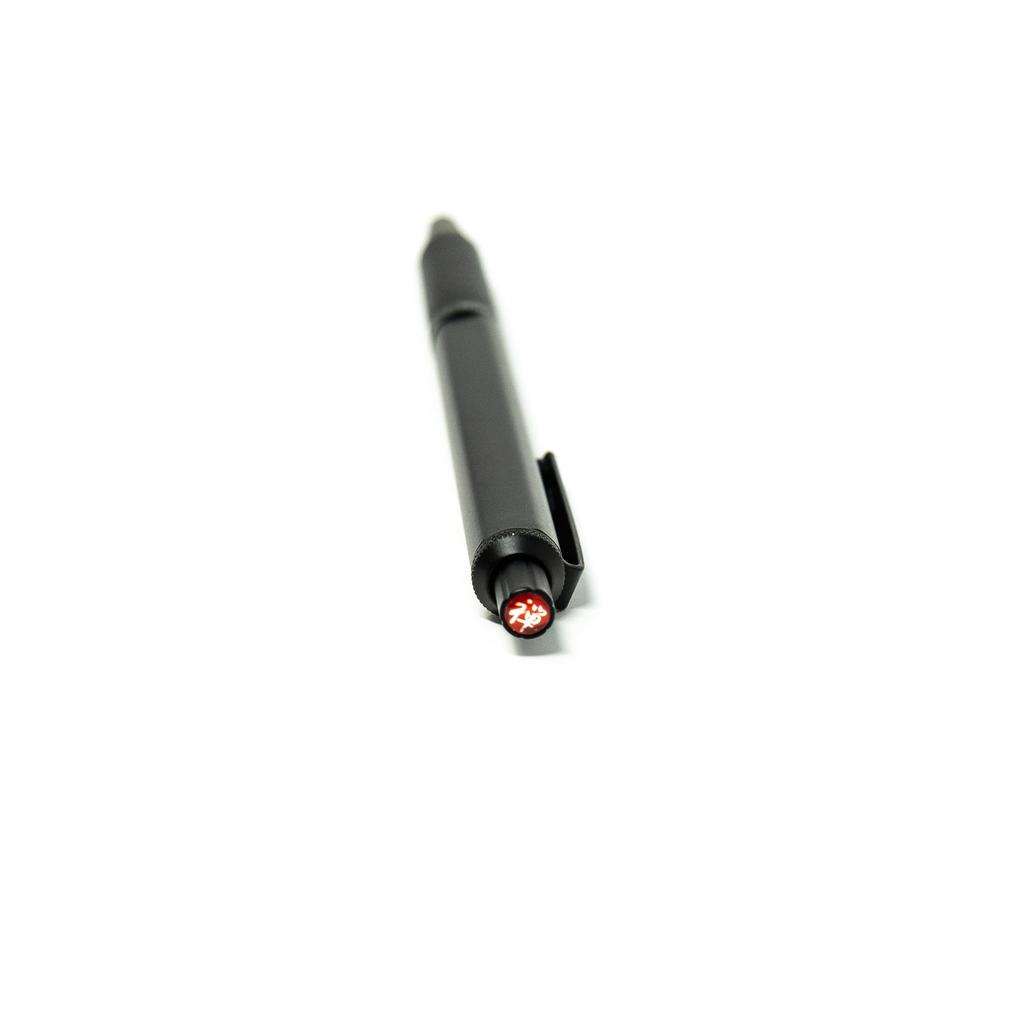 Zebra Pen Retractable Gel Black Brass Medium Fine Tip Black 1 Pack G-750 Pen, Barrel, (0.7mm), Ink, (49811)