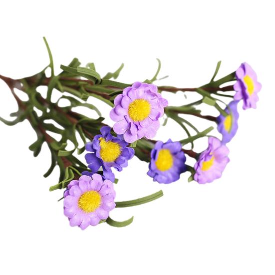 Искусственный поддельный шелковый букет ромашек для украшения дома, свадьбы, вечеринки, 8 головок