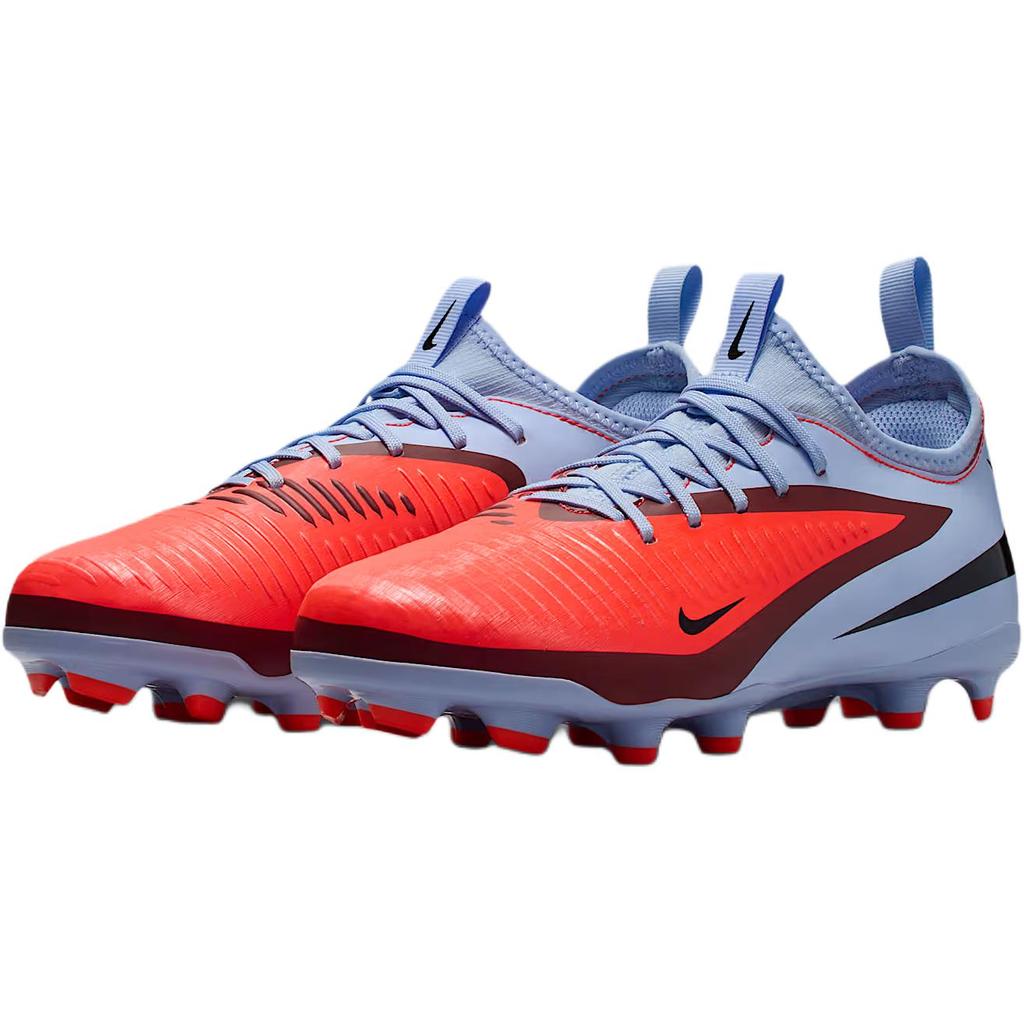 Nike Phantom 6 Low Academy MG GS Royal Tint Black Kids Cleats Blue Bright-Crimson HM9203-400