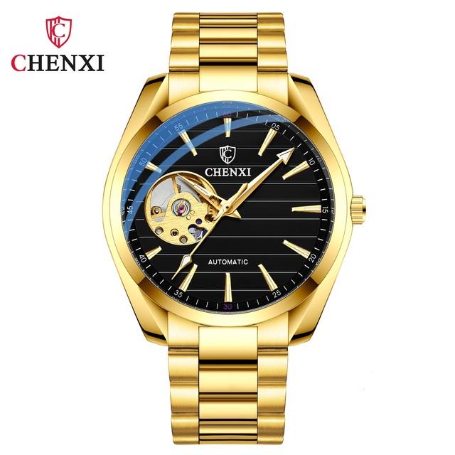 CHENXI 8806 2024 Топовый бренд Мужские часы Роскошные Автоматические Механические Водонепроницаемые Relog Chenxi Золотой Деловой Наручные часы
