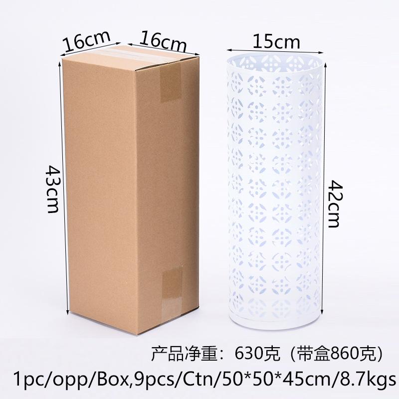 Новая стойка для зонта, металлический круглый полый держатель для хранения зонта, держатель для трости для дома, прихожей, офиса, отеля