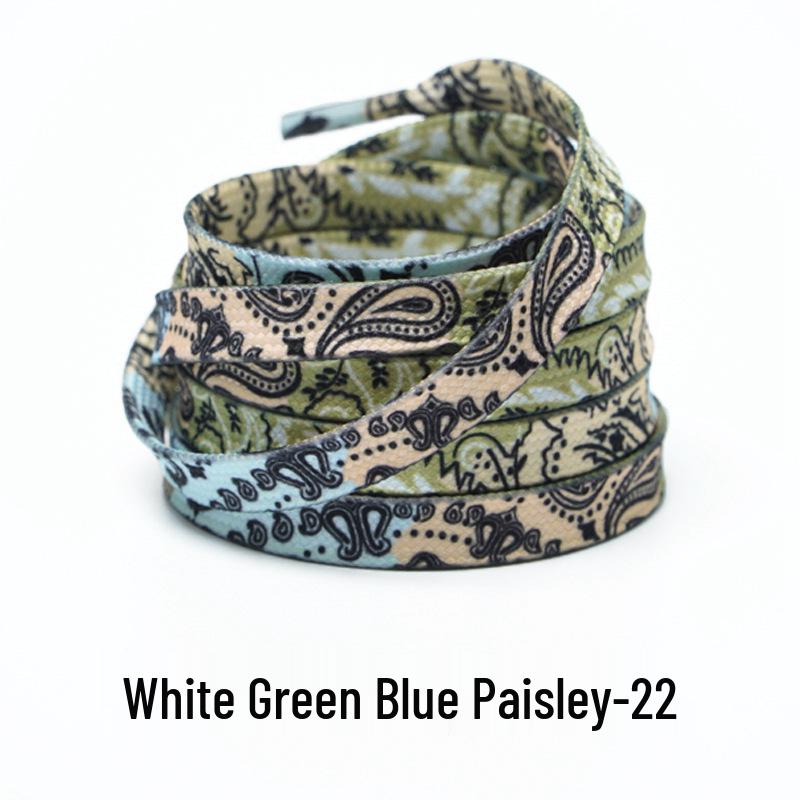 Cashew Flower Shoelaces for Air Force 1, Canvas Shoes, and Dunk Sneakers – Unisex