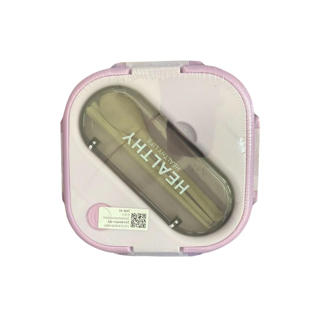 Ланч-бокс, Ланч-бокс для малышей, Герметичный, Застежка с четырех сторон для школы, кемпинга, фиолетовый