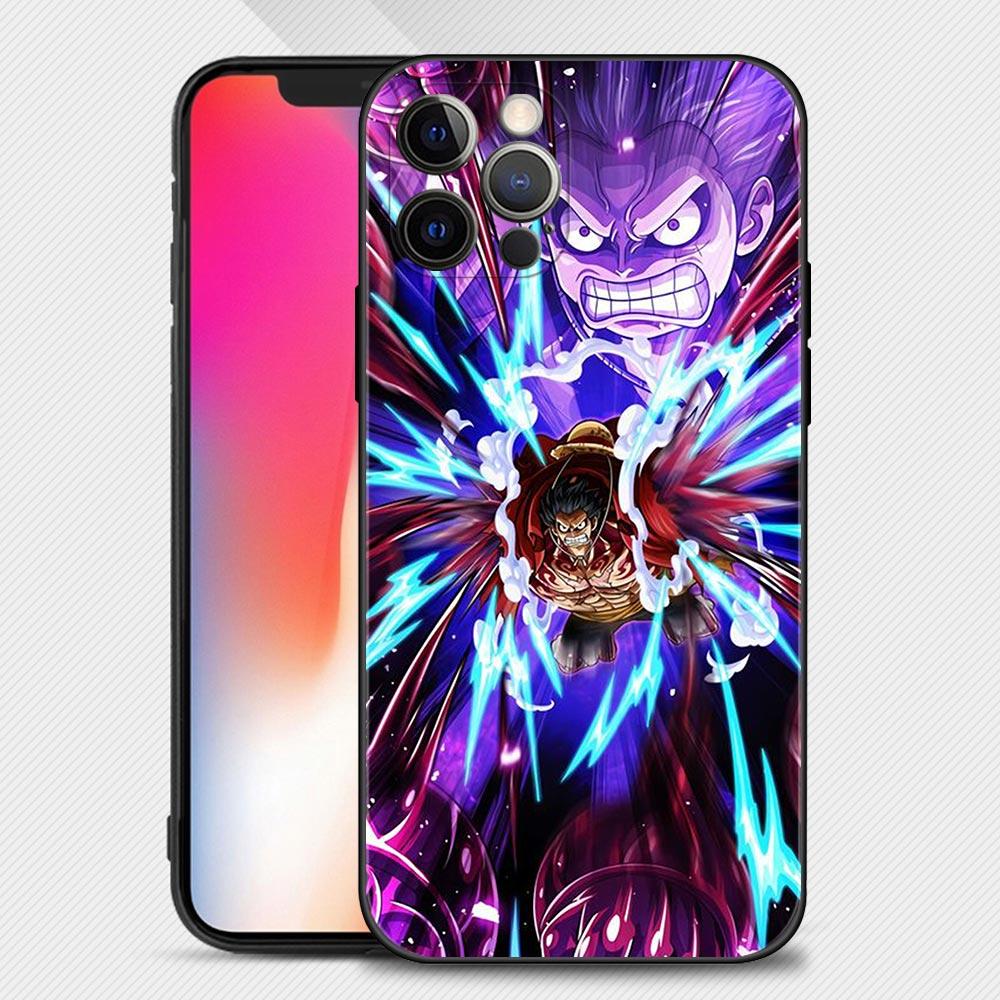 Чехол для телефона для iPhone 13 12 11 Pro Max XR X XS 8 7 Plus 13mini 12mini Силиконовый чехол Ван Пис Луффи Кайдо и Шарлотта Линлин
