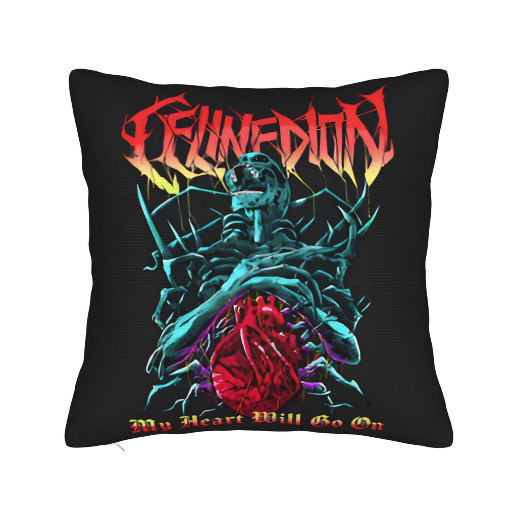 C-Celineds Dion Metal Pillow Case Comfy Pillow Cover Funny Pillowcases For Couch Sofa Bedroom