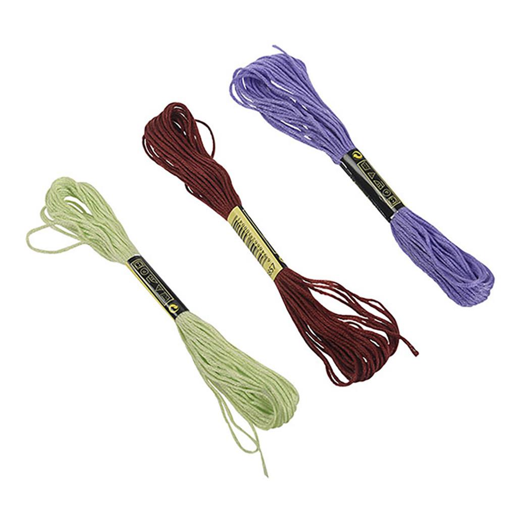 100/50/24 Цветные Легкие Вышивальные Нитки Хорошая Эластичность Не Выцветающие Хлопковые Нитки для Рукоделия Набор Ниток для Шитья для Дома