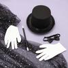 Boys Girls Circus Magician Wizard Cosplay Costume Cape Hat Magic Wand Gloves Necktie Halloween Theme Party Role Play Outfits