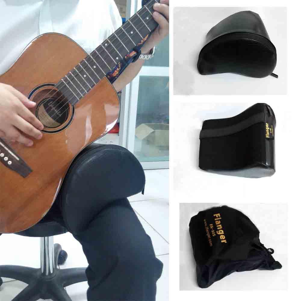 Contoured Guitar Cushion Leather Cover Built-in Sponge Soft Durable Portable
