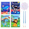 Four-pack Watercolor Painting Books Children's Graffiti Coloring Book Drawing Toys Animal Dinosaur Fill Color Watercolor Book