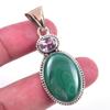 Натуральный малахит, розовый аметист 925 стерлинговое серебро, подарочная подвеска 2" y0Z13