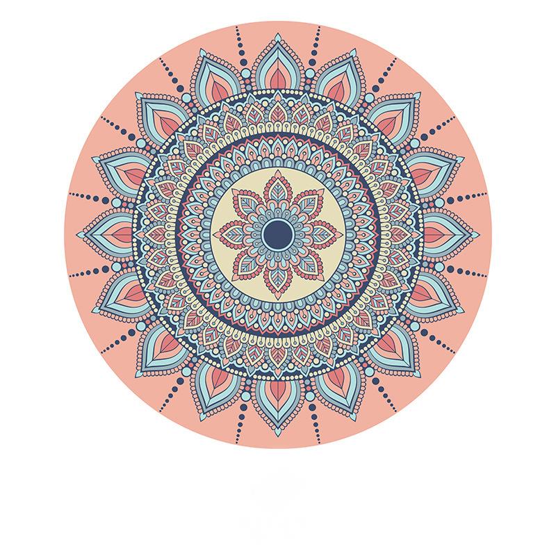 Ковер Ретро Богемный Круглый Прикроватный Геометрический Коврик Гостиная Домашний Декор