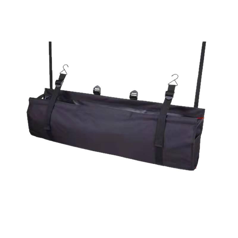 Car Storage Bag Tool Outdoor Portable Hanging Folding Storage Bag with LOGO Black Oxford Cloth Seat Back