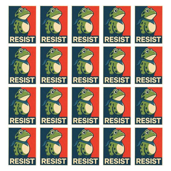 1/5/10/20/50/100Pcs Resist Frog Sticker Waterproof PVC Frog Meme Sticker Cell Phone Laptop Computer Helmet