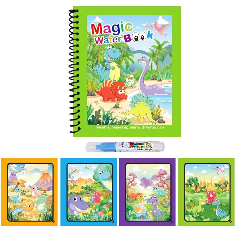 Children's Watercolor Painting Magic Book Reusable Animal Cartoon Painting Book Baby Paint Educational Toys Baby Montessori Toys