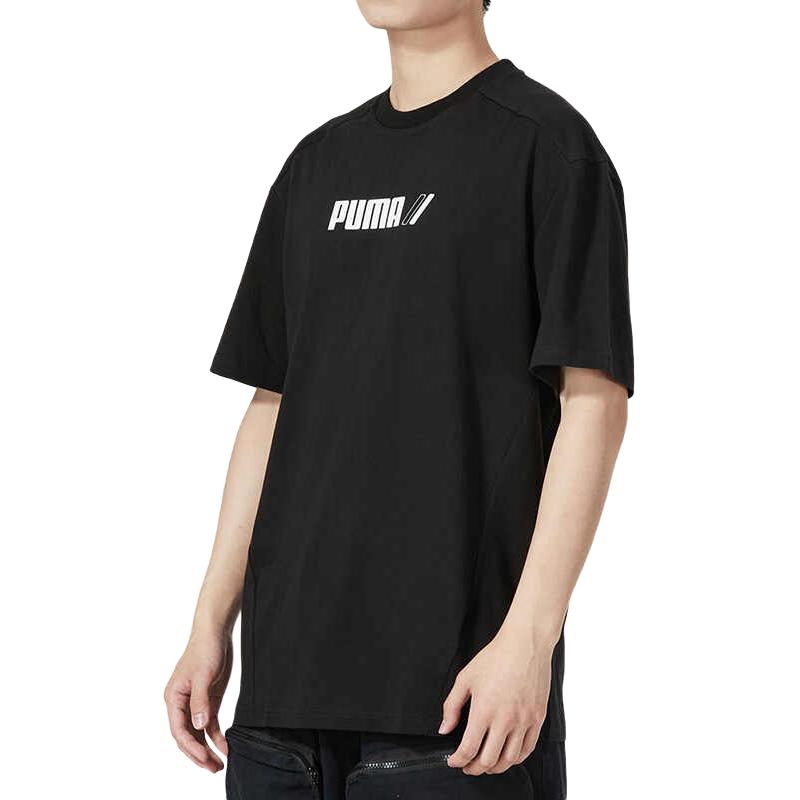 Puma Футболки Мужские Черные С Круглым Вырезом Умеренный Прямой Крой 846530-01