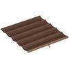 Retractable Pergola Cover, 2.55 x 2.5 m Replacement Canopy Fabric for 3 x 3 m Frame, Roof Top Only, Brown