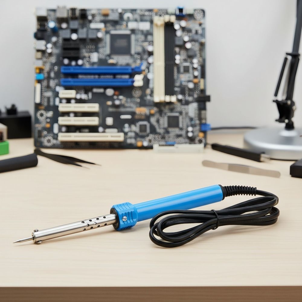 Plastic Handle Electric Soldering Iron Kit Soldering Brazing Equipment  Metal Electric Repairs
