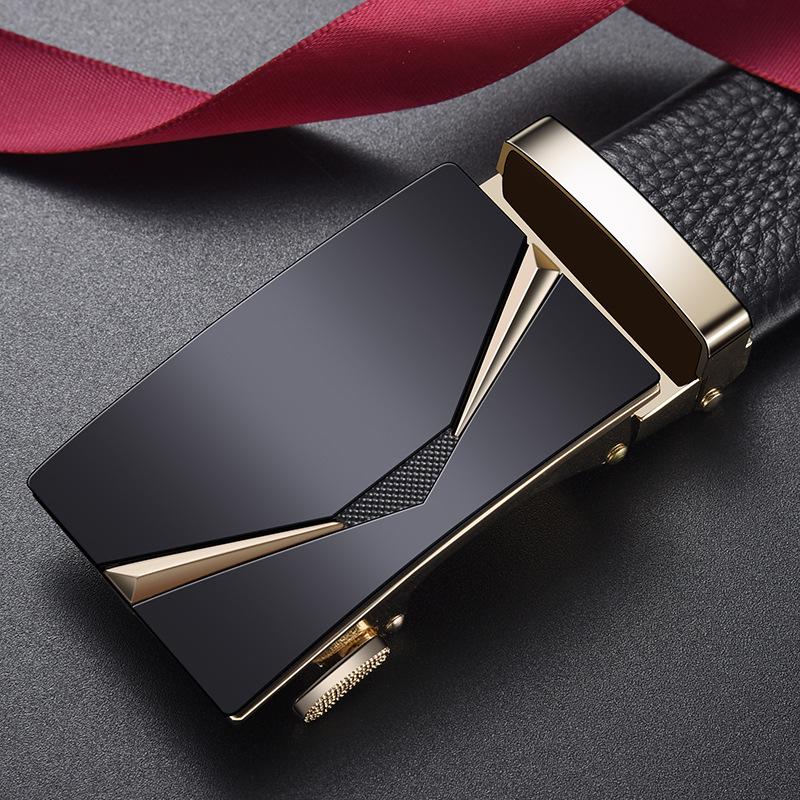 Men's Automatic Buckle Leather Belt - Business Casual Waist Belt