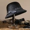 Middle-aged and Old Women's Autumn and Winter Basin Hat Thickened Warm Wool Bucket Hat Mother Hat Versatile Fashion Temperament Top Hat