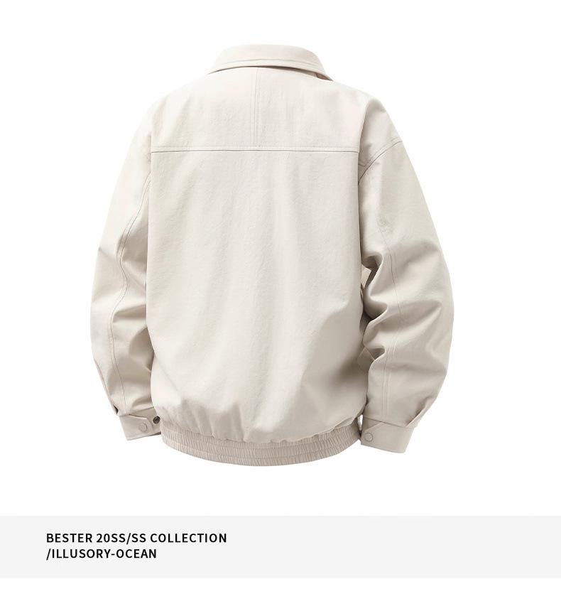 Мужская модная американская повседневная куртка с лацканами - весенняя рабочая одежда для пилотов, доступны большие размеры