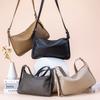 Korean-style Single-shoulder Bag with Cowhide Texture, Underarm Crossbody Bag, Large-capacity Commuter Handbag