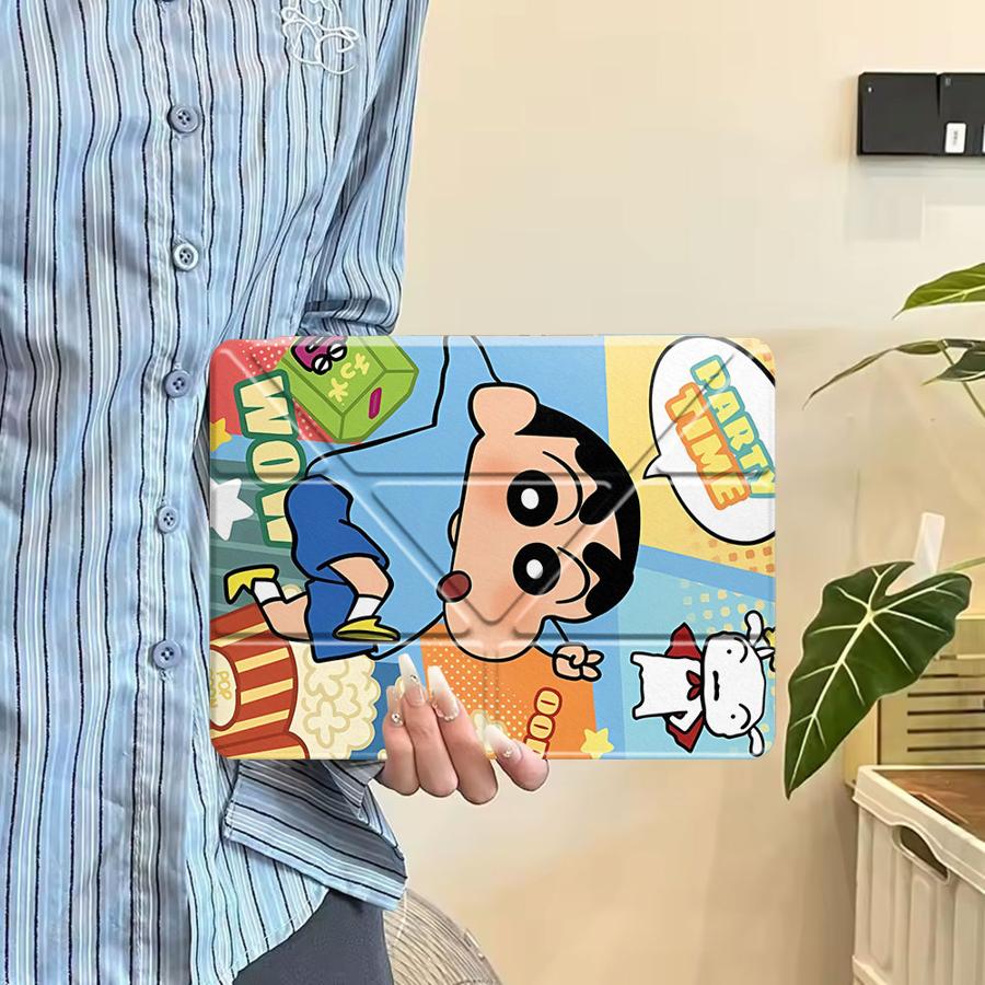 Cra-yons Shin-chans Holder Cover Tablet Case For iPad Pro 11th 10th 9th 8th 7th 12.9inch Mini 6 7 Air 4 5 M3 M2 1 2 M4 11inch