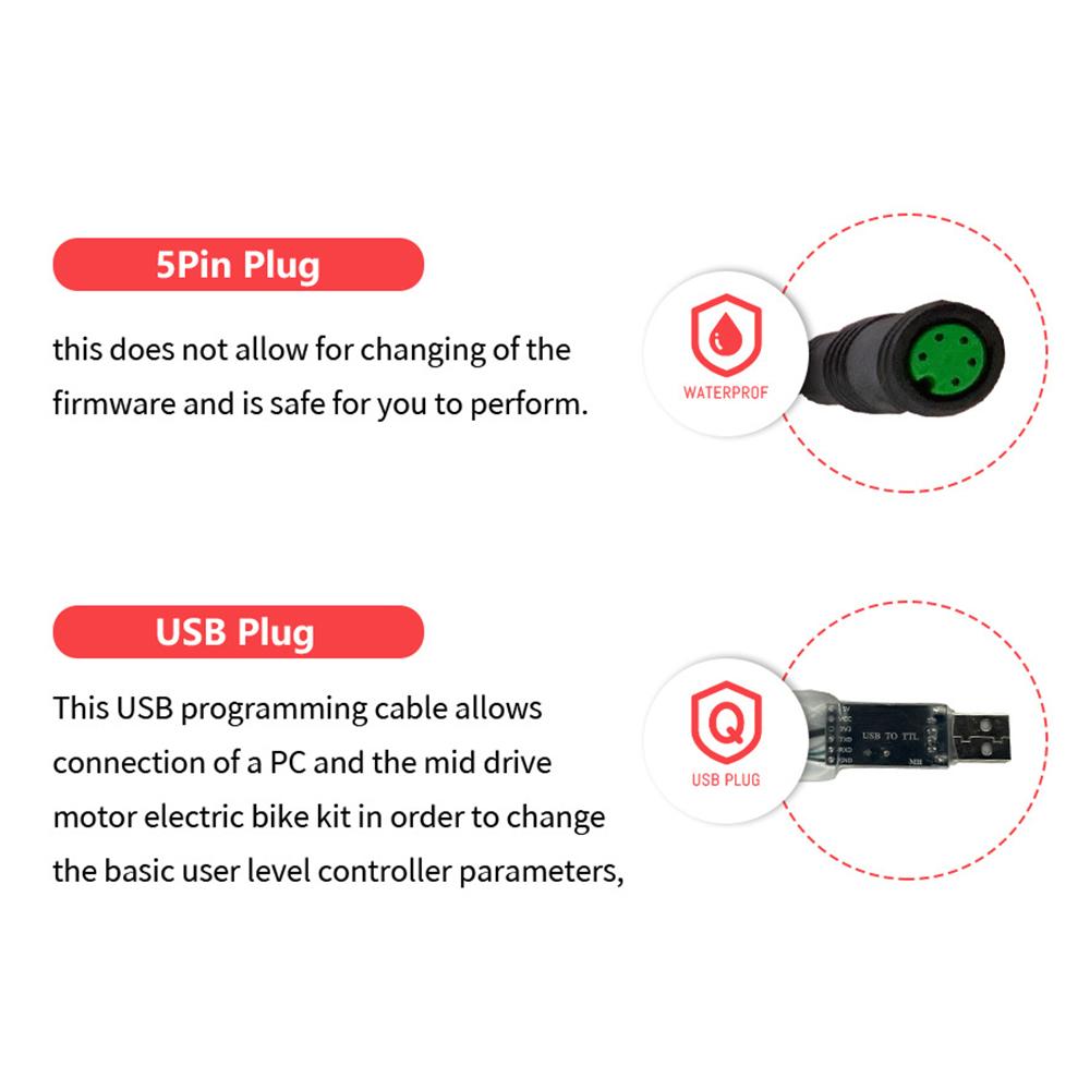 USB Программирующий Кабель для BAFANG BBS01 S02 S03 BBSHD Мотор для Электровелосипеда Среднего Привода