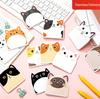 Милые Мультяшные Кошки Неправильной Формы Стикеры - Многоразовый Клей для Студентов