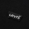 Levis Casual Comfortable Simple Solid Color Short Sleeve Polo Shirt Men Polo Shirts Black 003MS-0000