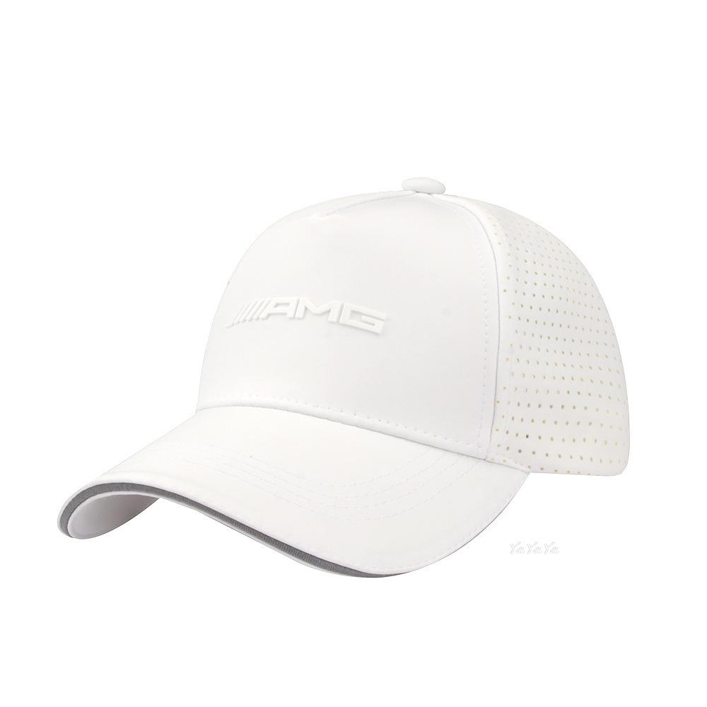 REE4 Car Logo Baseball Cap Printed Sports Net Hat Outdoor Sunhat For Benz AMG A B C M ML GLA GLS E Class W176 W205 W166 W212 Stickers