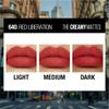 Maybelline New York Matte Lipstick 3.9g 640 Red Liberation Creamy Hydrating Long-Lasting Bold Colour for Lips