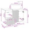 Bathroom Furniture Set 2 pcs Grey Sonoma Engineered Wood