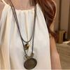 Tassel Ethnic Style Wooden Necklace Wood Bohemian Style Necklace Retro Long Sweater Chain  Women