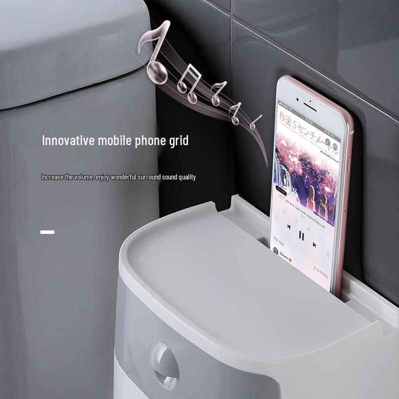 ecoco Настенный держатель для туалетной бумаги с полкой