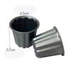 Canele Mold, Cannele Muffin Cup, 32Pcs Non-Stick Cannele Mould Gray-Black Canneles