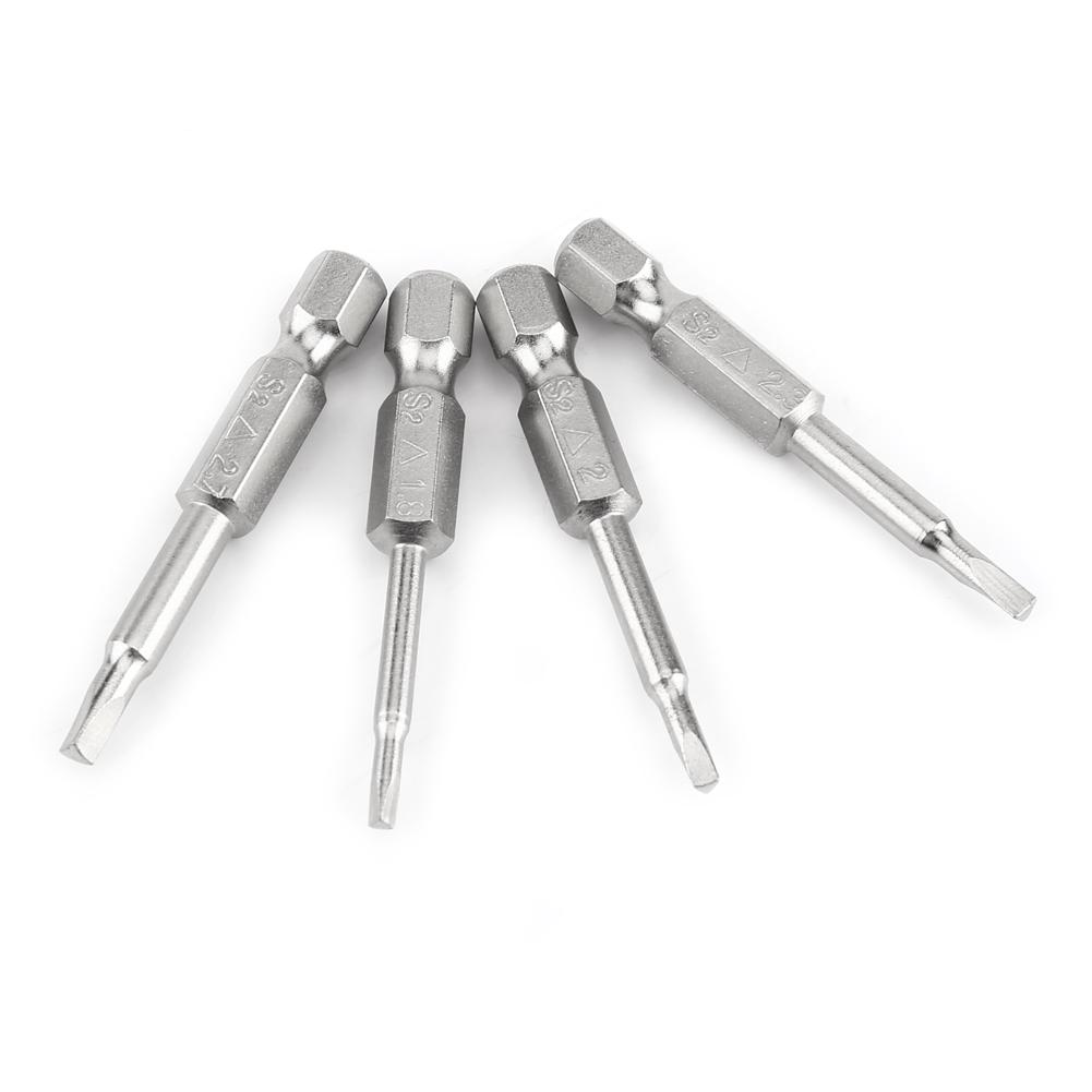 4pcs 50mm Triangle shaped Screwdriver Bits