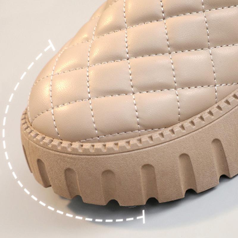 Осенние и зимние зимние ботинки с плюшевыми хлебными ботинками, толстые подошвы для увеличения роста, короткие зимние ботинки из хлопка, теплая хлопковая обувь