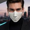 Unique Festival Gift Masquerade Masque for Men Women, Cyberpunk Half Face Mouth Bionic Design Shield Ball Proms, Mardi Gras, Halloween Cosplay