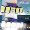 Solar Lights Outdoor, Solar Motion Sensor Lights 4Head Outdoor Lights with Wide Angle Wireless Security Light for Fence Patio