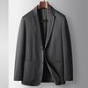 Осенне-зимний трикотажный шерстяной однотонный West Light Luxury Business для людей среднего возраста и молодежи, высококачественный пиджак