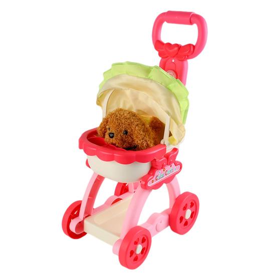 Игровой домик для щенков и домашних животных, игрушки для детей, девочек, интерактивная мягкая игрушка для собак, переносная коляска для щенков, игровой набор для ролевых игр