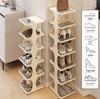Compact Shoe Rack Perfect for Small Spaces Narrow Entryways - Multi-Layer Shoe Storage Cabinet for Home, Office, Dormitories