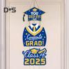Выпускной 2025 года, подвесная табличка для входной двери Выпускной 2025 года Приветственная табличка для украшения крыльца выпускного