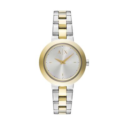 [AX Armani Exchange] Часы NA AX5171 женские серебристо-золотые